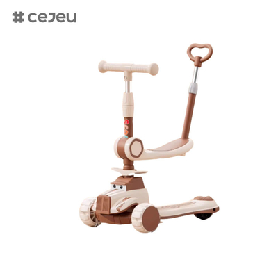 CJ-BDX-1588, com barra de pressão e assento, pode ser dobrado com um botão com uma roda silenciosa leve fresco