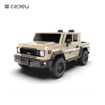 CJ-TTXB-HZBB-985 2025 Novo caminhão elétrico 4WD Crianças de 4x4 rodas 3-8 anos de idade 2 assentos RC off-road com bateria