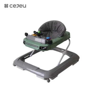 CJ-XTD-401,2025 Novo Modelo Baby Walker 3 em 1 Push Walker de plástico com níveis ajustáveis para crianças aprendendo e andando padrão europeu