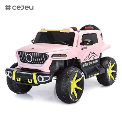 CJ-SF-5688 Mais recente Grande Tamanho 12V7Ah Grande Tamanho Quatro Motor Drive Crianças Carro Elétrico/Cor de Rosa Duas Velocidades Crianças Conduzem em Carro Off-Road por 5-12Anos