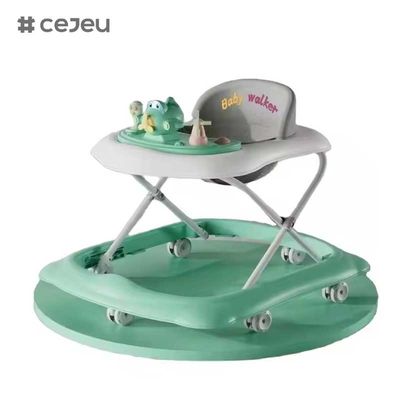 CJ-BDW-101 Baby Walker dobrável com rodas mudas Cartoon de música de plástico Baby Walker com música / rodas giratórias Baby Walker para a China