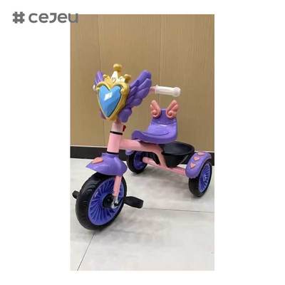 CJ-QK-703 Triciclo Andador de Plástico para Bebês e Crianças para Jardim de Infância, Idade de 2 a 4 Anos