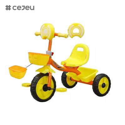 CJ-HLZ-791 Triciclo pedal infantil Design frontal elegante Equipado com música e luzes Novo modelo de triciclo infantil