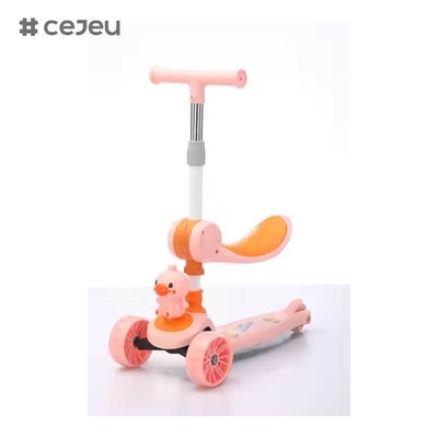 CJ-YCJ-LKB-801 Triciclos 4 em 1 para crianças Veículos pedalados para 1-4 Push Slide Ride on Toy Balance Bike Baby Walker Stroller