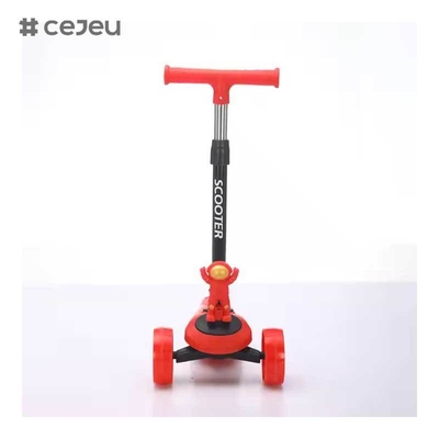 CJ-YLKB-808 2025 Patinete Elétrico Astronauta Pequeno Mais Vendido para Crianças Três Rodas PU Luz e Música Produto Dançante e Barato com Mola