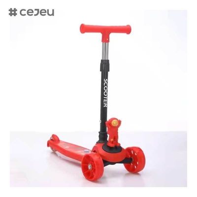 CJ-YLKB-808 2025 Patinete Elétrico Astronauta Pequeno Mais Vendido para Crianças Três Rodas PU Luz e Música Produto Dançante e Barato com Mola
