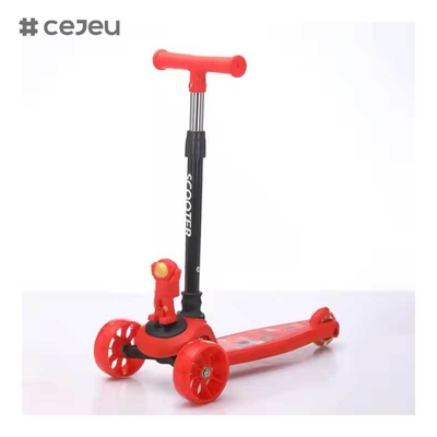 CJ-YLKB-808 2025 Patinete Elétrico Astronauta Pequeno Mais Vendido para Crianças Três Rodas PU Luz e Música Produto Dançante e Barato com Mola