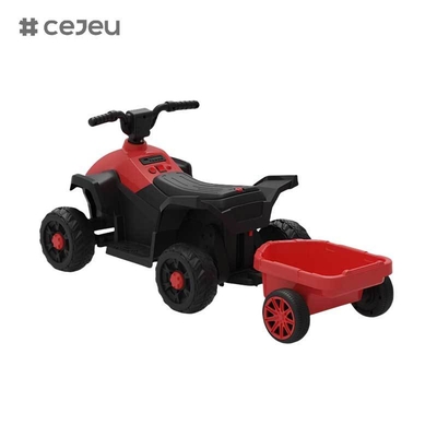 CJ-BEJ-3199 Nova Quad Bike Elétrica de 6 Rodas Crianças Veículo de Viagem de Plástico Alimentado a Bateria One Drive Beach Off Road Toy Car