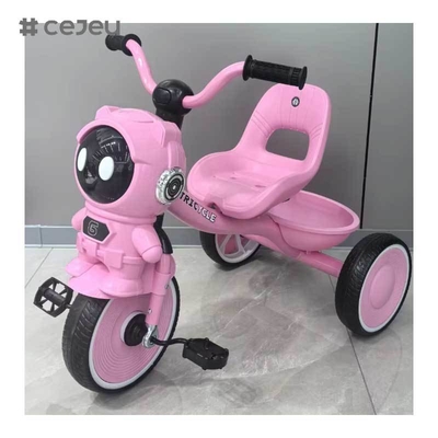 CJ-BDW-607 2025 Venda Quente Criança Pequeno Triciclo Crianças 3 Rodas Música Passeio Jogos de Carro 2-4 Anos Grátis Crianças Trikes Crianças