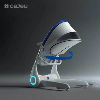 CJ-LL-MY-08 Cadeira de balanço elétrica multifuncional 4 em 1 para bebês, ajuste de altura, cadeira alta para bebês, design novo, luxuosa, multifuncional, 4 em 1, cadeira de alimentação dobrável para bebês, cadeira alta, alimentação para bebês, vime para crianças