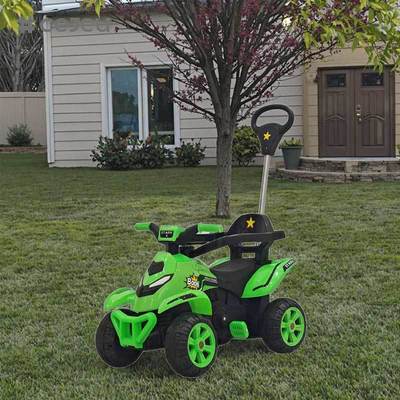 CJ-FLBB-991 Veículo elétrico adaptável para crianças - Veículo todo-o-terreno de quatro rodas com manilha Veículo elétrico