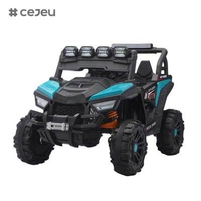 CJ-JB-669 Brinquedo de Montar para Crianças Grandes, Caminhão Elétrico Infantil de 2 Lugares para Meninos e Meninas com Controle Remoto