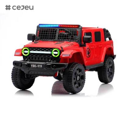 CJ-YBK-919 Carro Elétrico Infantil com Controle Remoto 12V Unissex para Crianças de 5 a 7 Anos, Material Plástico com 4 Rodas e Função MP3