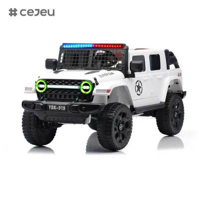 CJ-YBK-919 Carro Elétrico Infantil com Controle Remoto 12V Unissex para Crianças de 5 a 7 Anos, Material Plástico com 4 Rodas e Função MP3