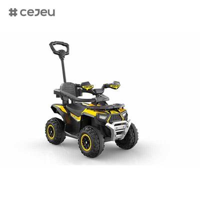 CJ-HLW-M601-1 boa qualidade deslizamento de carro de crianças deslizamento de plástico carro de carrinho de 4 rodas bebê push walker carrinho de brinquedo com barra de empurrão
