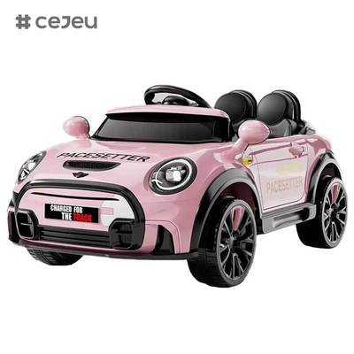 CJ-KR-TK-1166 Carros Elétricos Infantis de Alta Qualidade para Crianças de 2 Lugares 12v Carro para Crianças com Luz Led para Meninas de 4 a 8 Anos