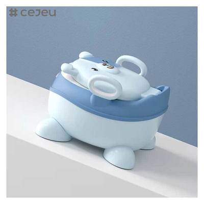 CJ-BH-105 OEM Cartoon Penguin Portable Children Training Baby Potty Toilet Soft Kids Seat Toilet Travel Outdoor Urinals