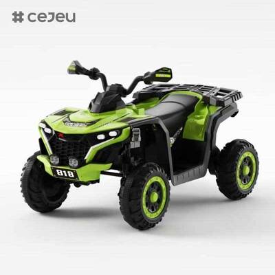 CJ-YME-818 New Battery Operated Electric Ride-On Stroller for Kids 2-4 Years Boys Plastic Push Handle with 4 Wheels for Kids