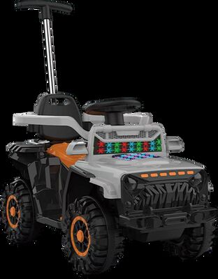 CJ-DLD-868T Children Quad Bike Kids Electric Dune Buggy with Parental Push Bar Children Electric ATV for Off-Road Adventure