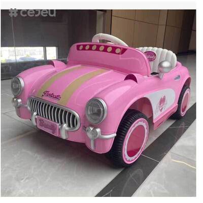 CJ-FB-S9 Carros desportivos de estilo antigo Carregamento de brinquedo Novo design Veículo elétrico Iluminação Música de plástico Juguete de passeio para crianças 2-4 anos 12V