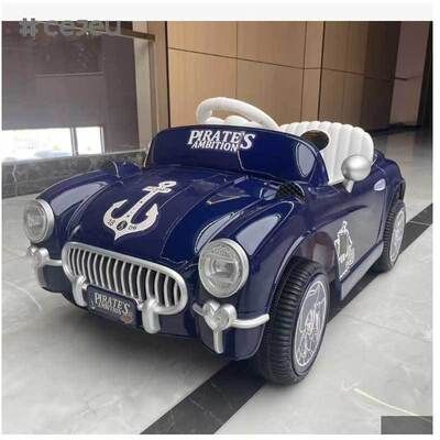 CJ-FB-S9 Carros desportivos de estilo antigo Carregamento de brinquedo Novo design Veículo elétrico Iluminação Música de plástico Juguete de passeio para crianças 2-4 anos 12V