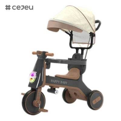 CJ-YT-668 Triciclo de carrinho de três rodas de moda de alta qualidade com teto e sombreador