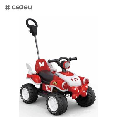 CJ-FLBB-712 2 a 4 anos Bebê Ride on Push Pedal Car with Sliding Battery Powered Music for Kids