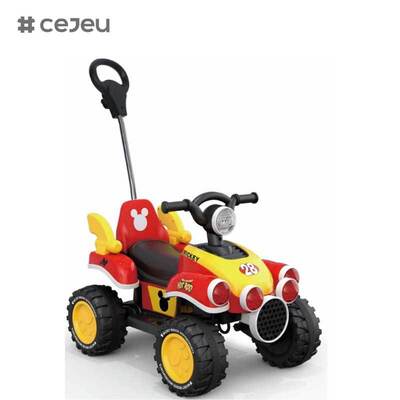 CJ-FLBB-712 2 a 4 anos Bebê Ride on Push Pedal Car with Sliding Battery Powered Music for Kids