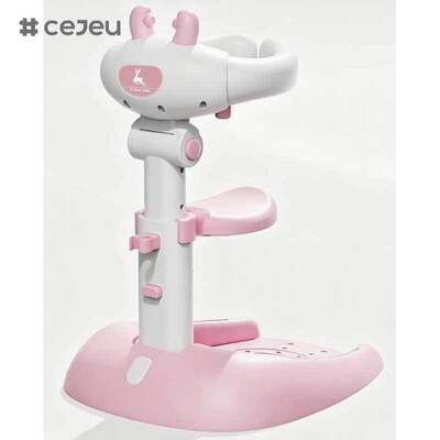 CJ-ML-01 Little deer Portable Bath Helper Baby Free Mother Hands Adjustable Height Baby Shower Stand with Anti-Slip Base Standing Support