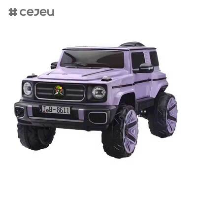 CJ-JB-8611 Carros infantis super 2 lugares para passeio unissex 12v passeio elétrico em carro Mercedes recarregável para crianças