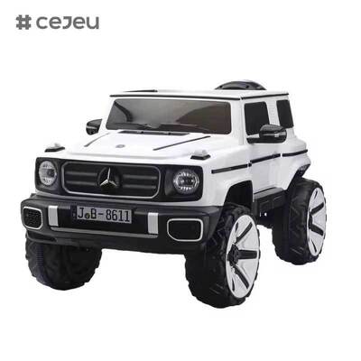 CJ-JB-8611 Carros infantis super 2 lugares para passeio unissex 12v passeio elétrico em carro Mercedes recarregável para crianças