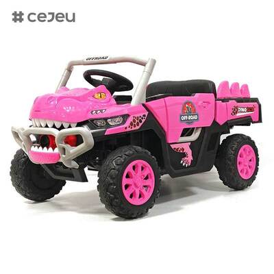 Carro Elétrico Infantil CJ-JDY-GTS3366 com Controle Remoto para Crianças de 2-4 Anos, a Bateria 12V, MP3, Plástico Leve, Múltiplos Modos de Brincadeira