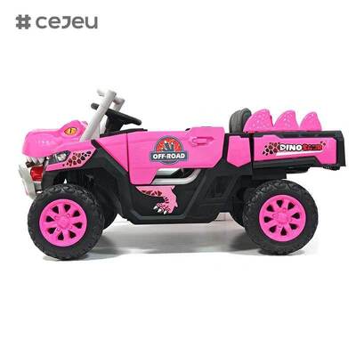 Carro Elétrico Infantil CJ-JDY-GTS3366 com Controle Remoto para Crianças de 2-4 Anos, a Bateria 12V, MP3, Plástico Leve, Múltiplos Modos de Brincadeira