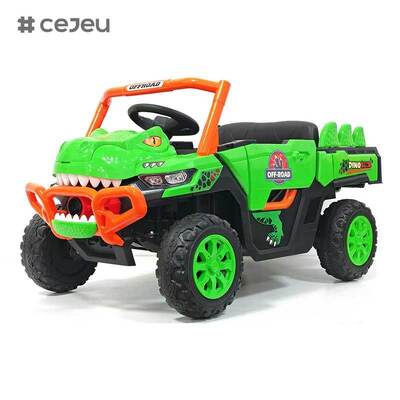 Carro Elétrico Infantil CJ-JDY-GTS3366 com Controle Remoto para Crianças de 2-4 Anos, a Bateria 12V, MP3, Plástico Leve, Múltiplos Modos de Brincadeira