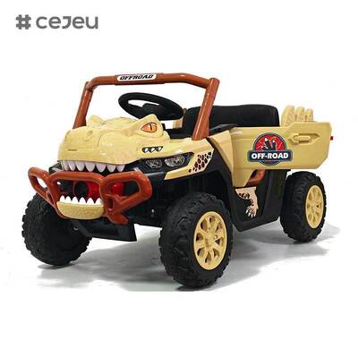 Carro Elétrico Infantil CJ-JDY-GTS3366 com Controle Remoto para Crianças de 2-4 Anos, a Bateria 12V, MP3, Plástico Leve, Múltiplos Modos de Brincadeira
