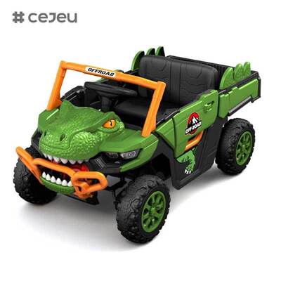 Carro Elétrico Infantil CJ-JDY-GTS3366 com Controle Remoto para Crianças de 2-4 Anos, a Bateria 12V, MP3, Plástico Leve, Múltiplos Modos de Brincadeira