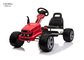 Kart vermelhos do pedal 13.7KG para adolescentes de 12 anos com quadro forte