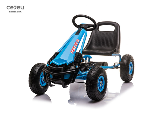 Kart 11.7KG do pedal do rosa da criança de 5 anos 5KM/H com as quatro rodas infláveis